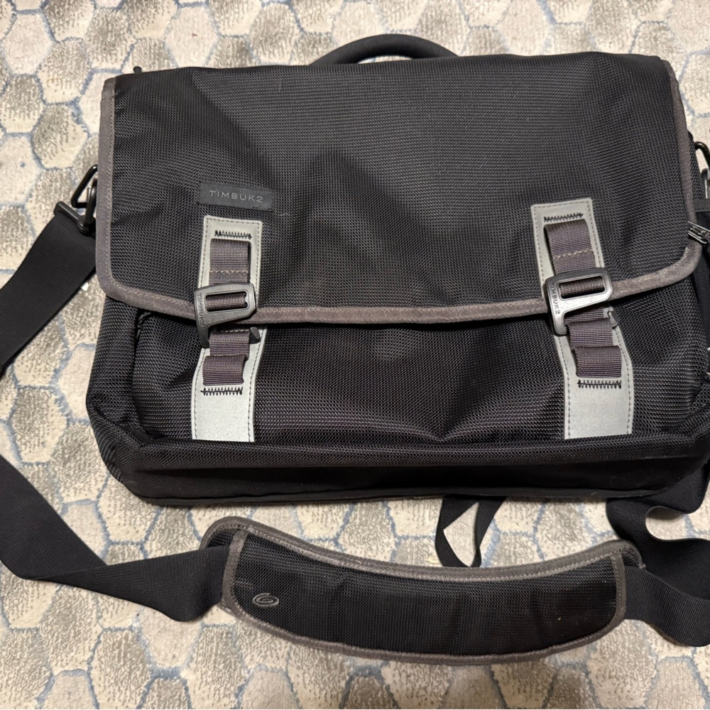 Timbuk2 Black and Gray Messenger Bag